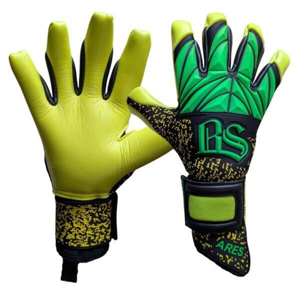 Bambino Guantes de Arquero Ares Negro Amarillo Verde
