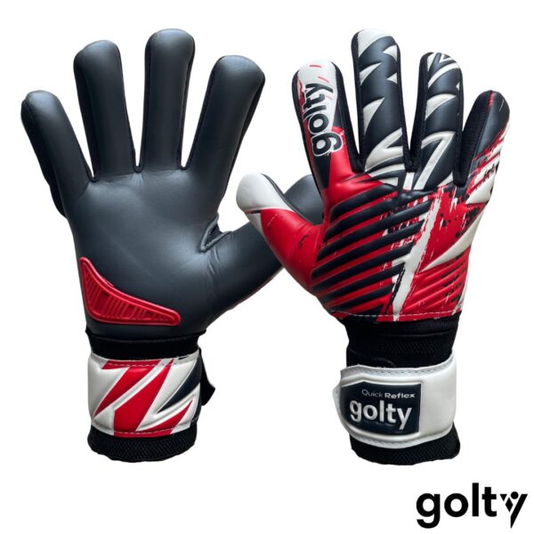 Golty Guantes de Arquero Quick Reflex Ferulas Extraibles Blanco Negro Niño