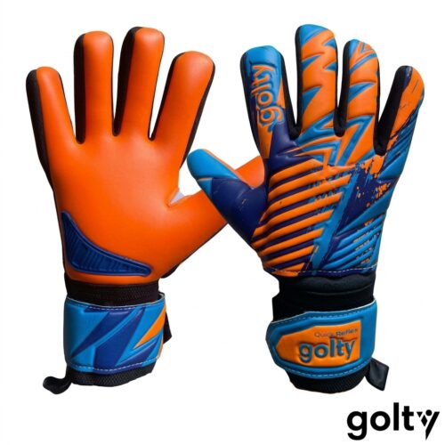 Gemini_Generated_Image_1lrydd1lrydd1lry Golty Guantes de Arquero Quick Reflex Ferulas Naranja Azul