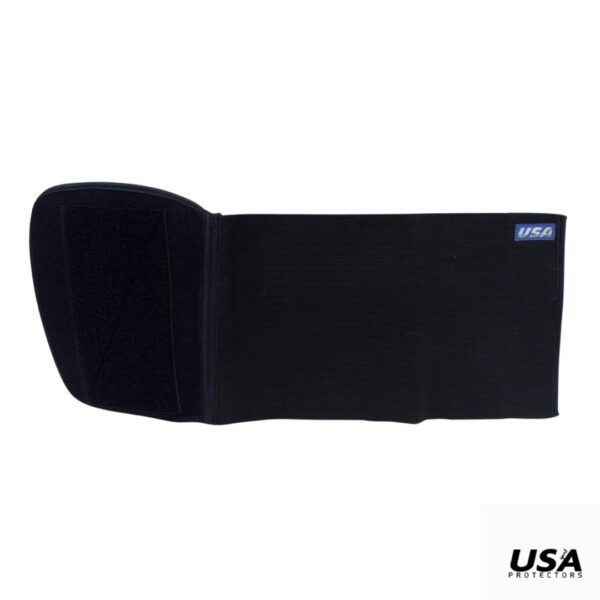 USA - MUSLERA AJUSTABLE - NEGRO 1 Usa Muslera Elastica Ajustable con Velcro Negro