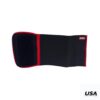 Usa Muslera Elastica Ajustable con Velcro Rojo Negro