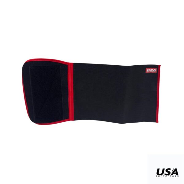 Usa Muslera Elastica Ajustable con Velcro Rojo Negro