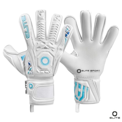 Elite Guantes de Arquero Supreme Blanco Celeste  25-26 con Ferulas Extraibles