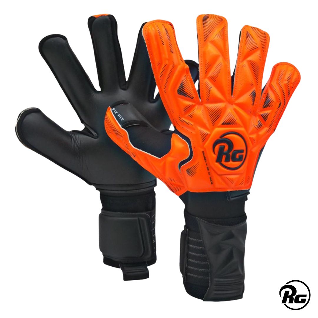 Rg Guantes de Arquero Aegix 26-27 Naranja Negro Niño