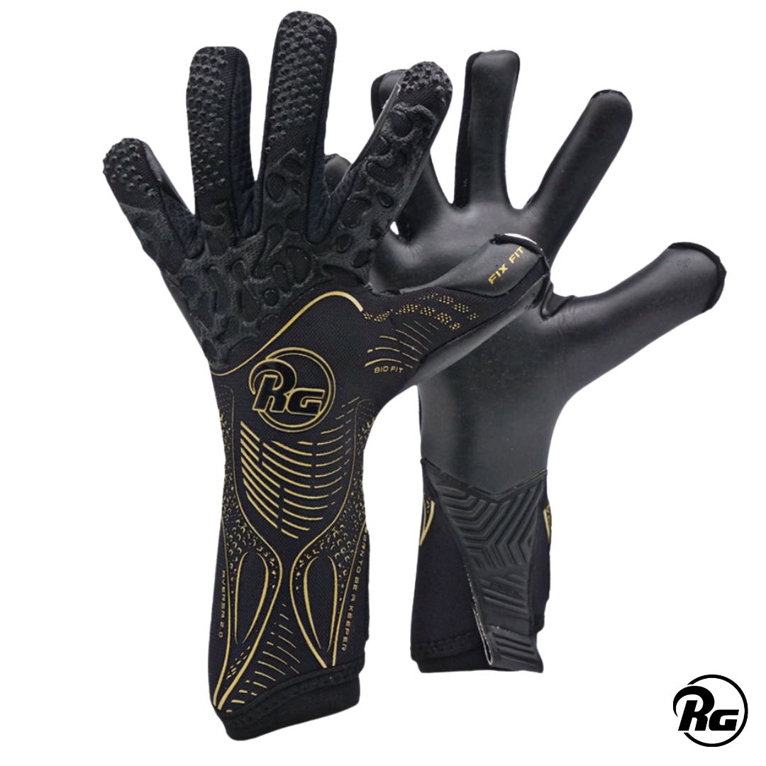 Rg Guantes de Arquero Aversa 2.0 26-27 Negro Dorado
