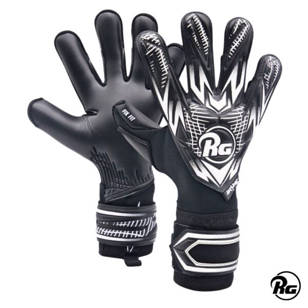 Rg Guantes de Arquero Samurai Black 25-26 Negro Blanco