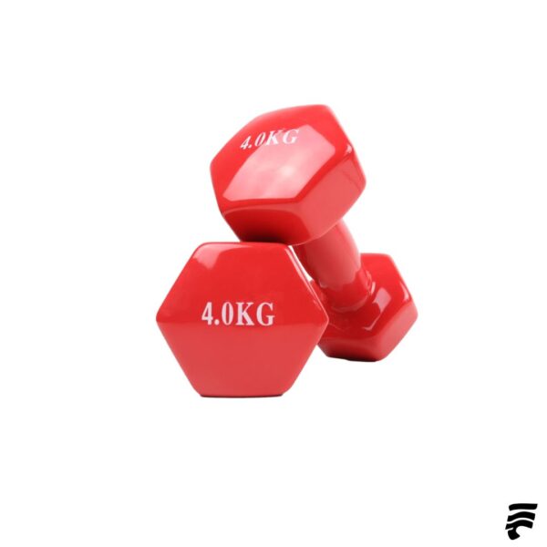 TSS - PESAS HEXAGONALES VINIL 4KG Par de Mancuernas de Vinil 4kg (Cod: Bas)