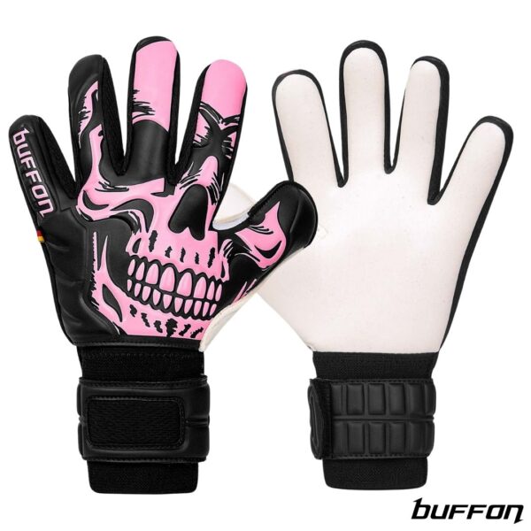 Buffon Guantes de Arquero Proto Calavera Negro Rosa