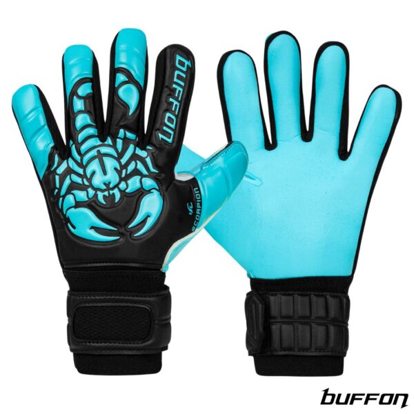 Buffon Guantes de Arquero Basico Escorpion Negro Menta
