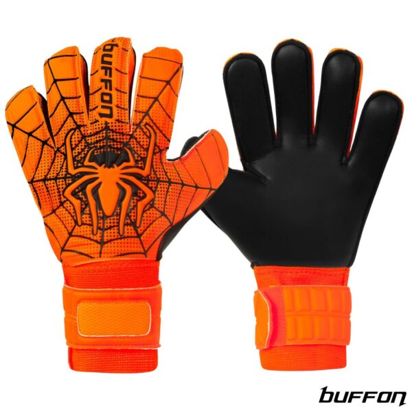 BUFFON GUANTES DE ARQUERO SPIDER - NARANJA NEGRO Buffon Guantes de Arquero Basico Spider 2 Naranja Negro