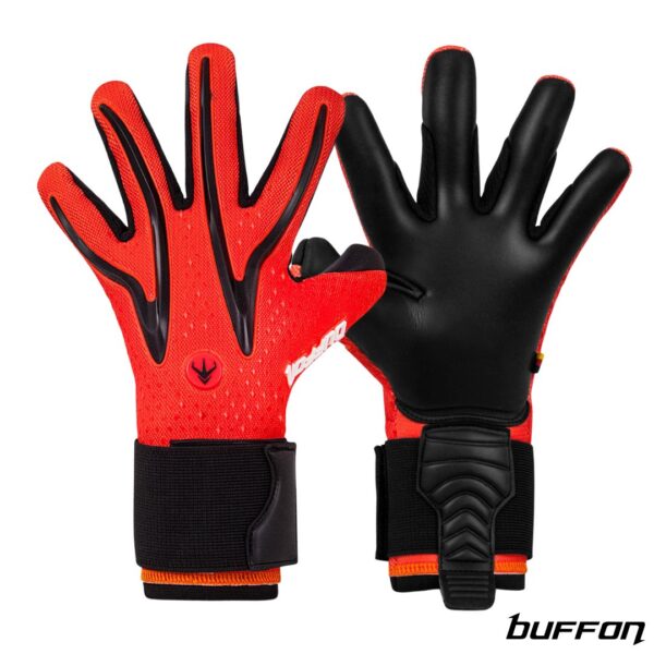 Buffon Guantes de Arquero Profesional Triton Naranja Negro
