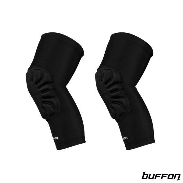Buffon Par de Rodilleras con Proteccion Spider Niño Negro Blanco