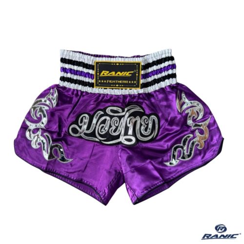 Ranic Pantaloneta Muay Thai - Morado Negro