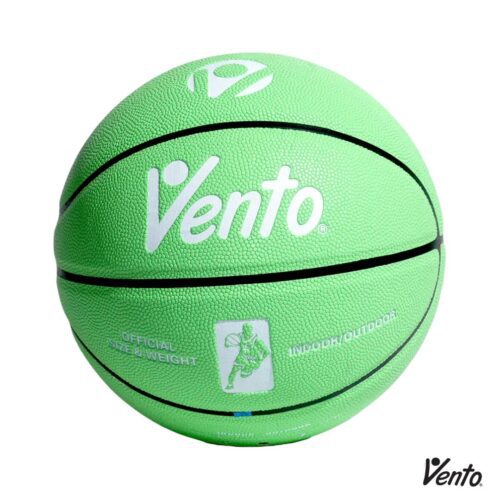 Vento Balon de Baloncesto de Cuero No 7 Verde