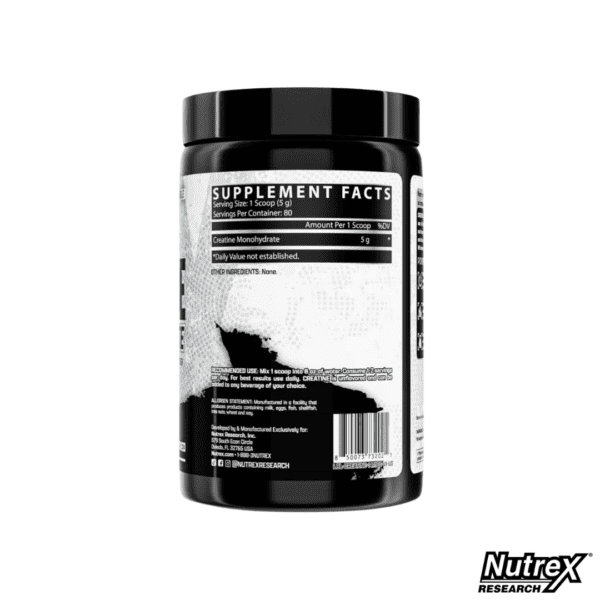 Nutrex Creatina Monohidratada 400gr x80 Servicios