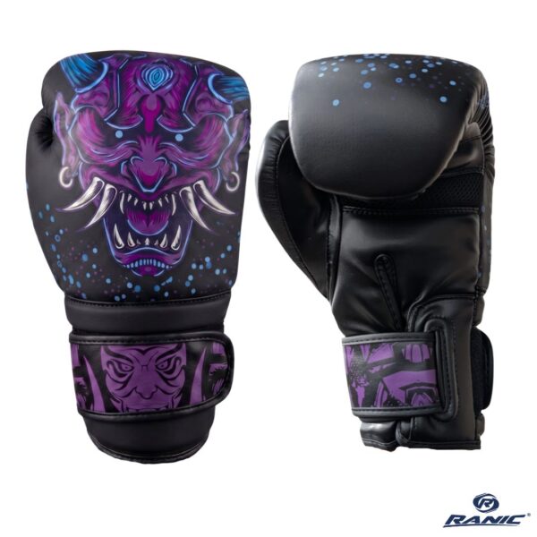 Ranic Guantes de Box Oni Morado Negro