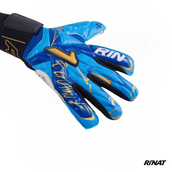 Rinat Guantes de Arquero Egotiko X Turf Ferulas Azul Blanco