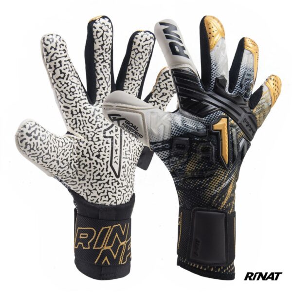 Rinat Guantes de Arquero Fiera Turf Blanco Oro Niño