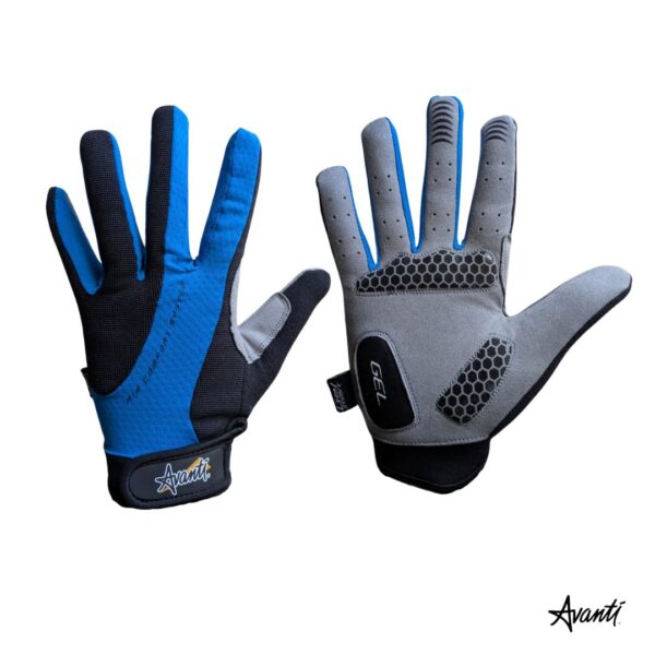AVANTI - GUANTES CICLISMO AZUL NEGRO Avanti Guantes de Ciclismo Negro Azul Cod 7130