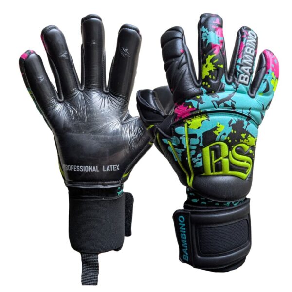 Bambino Guantes de Arquero Panther 26-27 Negro Verde