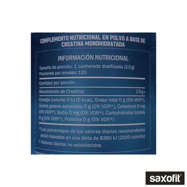 Saxofit Creatina Micronizada 300gr x120Servicios