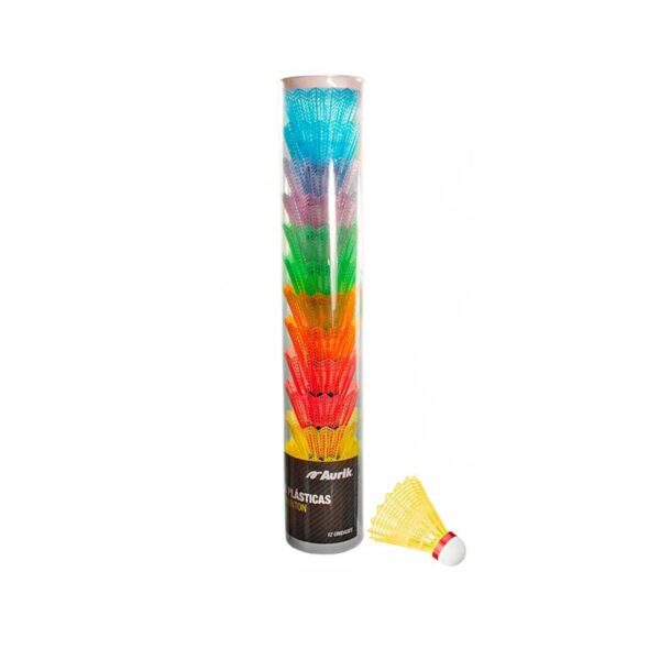 plumas badminton aurik Aurik Set Plumas de Badminton Plasticas x12unidades (Cod:K)