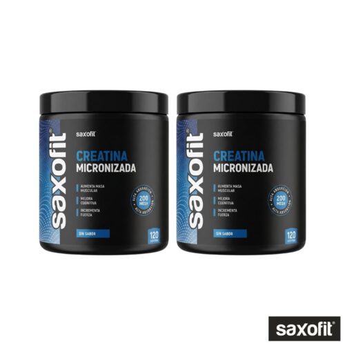 Combo Duo Azul 2xCreatina Saxofit Micronizada 300gr.
