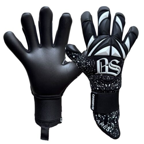Bambino Guantes de Arquero Ares Semi Pro Negro Blanco Niño