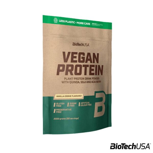BIOTECH USA - PROTEINA VEGANA 4.4LB - VAINILLA GALLETA BioTechUsa Proteina Vegana 4.4Lbs x80 Servicios