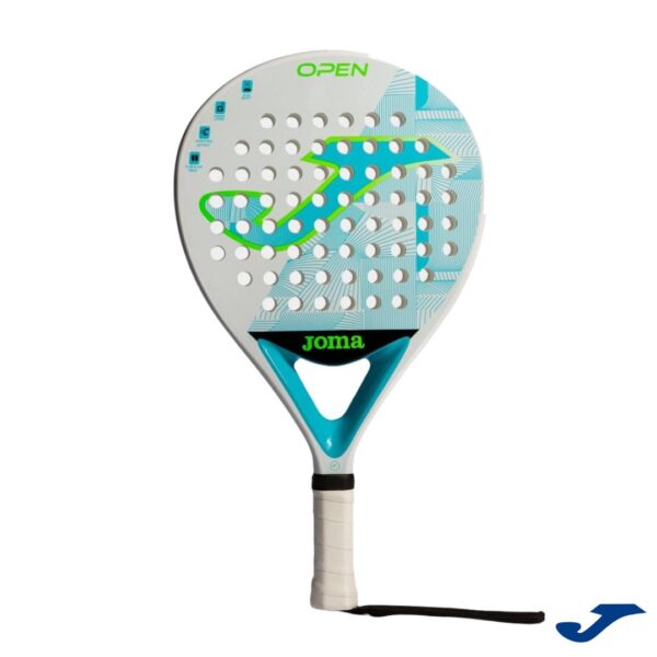 Joma Pala de Padel Open Blanco Turquesa Fluor X2 Joma Pala de Padel Open Blanco Turquesa Fluor X2 (Cod: Pdp)