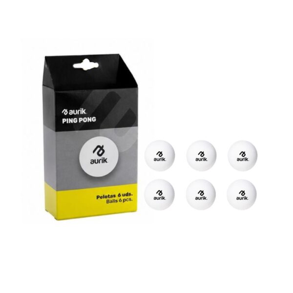 aurik - pelotas ping pong Aurik Set de 6 Pelotas de Ping Pong 2F5 (Cod:K)