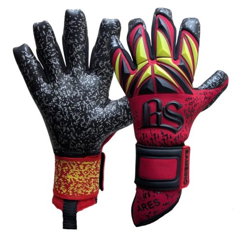 Bambino Guantes de Arquero Semi Pro Ares 26-27 Rojo Negro Amarillo