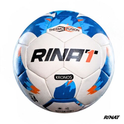 RINAT - BALON N5 kronos Rinat Balon de Futbol Semi Pro Kronos Blanco Azul Naranja Nº4