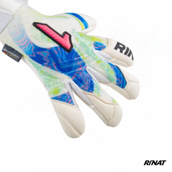 RINAT GUANTES DE ARQUERO ASIMETRIK AERO PRO BLANCO AZUL VERDE 1 Rinat Guantes de Arquero Asimetrik Aero Pro Blanco Verde Rosa