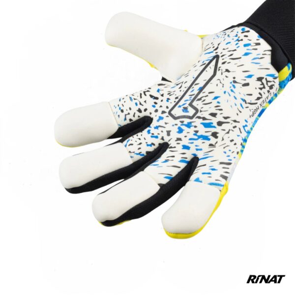 RINAT GUANTES DE ARQUERO ASIMETRIK PRIME AMARILLO AZUL BLANCO 2 Rinat Guantes de Arquero Asimetrik Aero Prime Niño Amarillo Azul Blanco