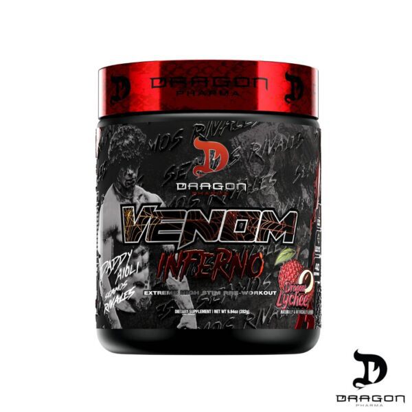 DRAGON PHARMA - PRE ENTRENO venom inferno - dragon lychee Dragon Pharma Pre-Entreno Venom Inferno 284Gr x20 Servicios.