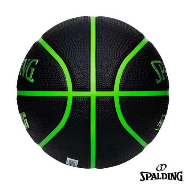 SPALDING - BALON BALONCESTO HIGHLIGHT NEON 1 Spalding Balon de Baloncesto Highlight All Surfaces Negro Neon No7