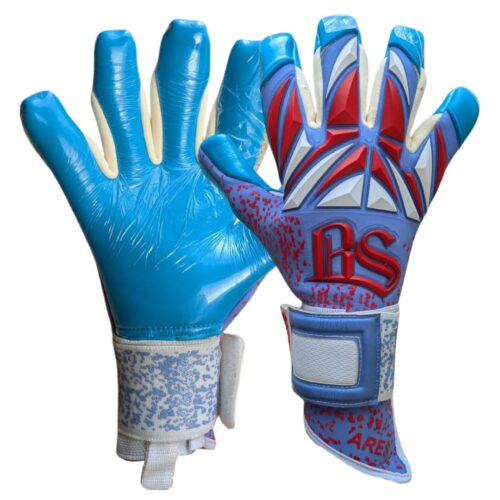 BAMBINO - ARES PRO AZUL ROJO AZUL Bambino Guantes de Arquero Pro Ares 26-27 Azul Rojo Azul