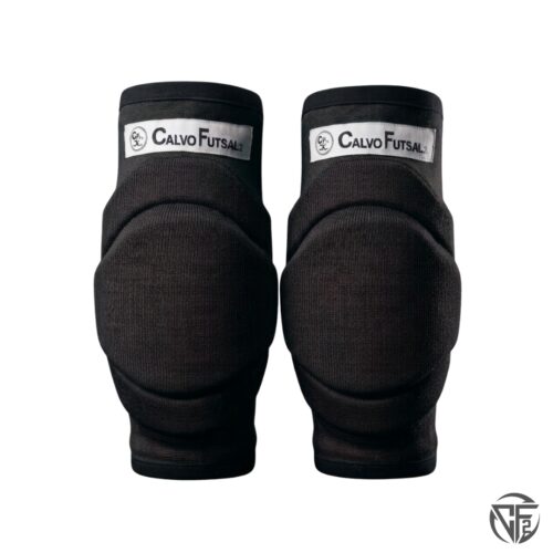 CALVO FUTSAL - RODILLERAS PROTECCION - NEGRO Calvo Futsal Rodilleras Elasticas con Proteccion Negro
