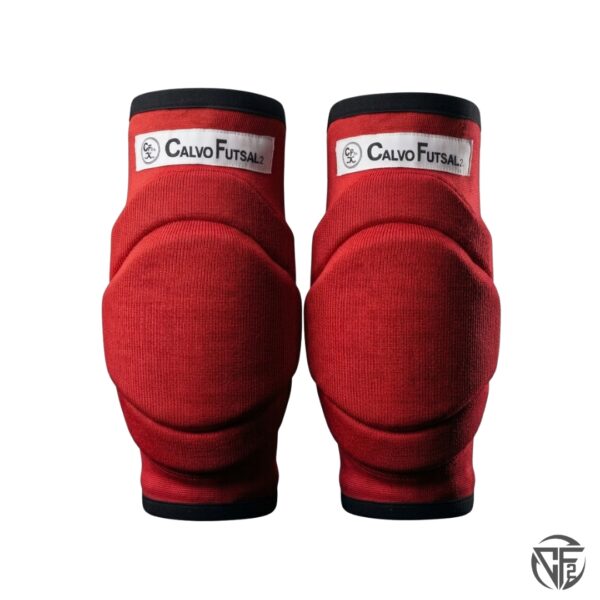 CALVO FUTSAL - RODILLERAS PROTECCION - ROJO Calvo Futsal Rodilleras Elasticas con Proteccion Rojo