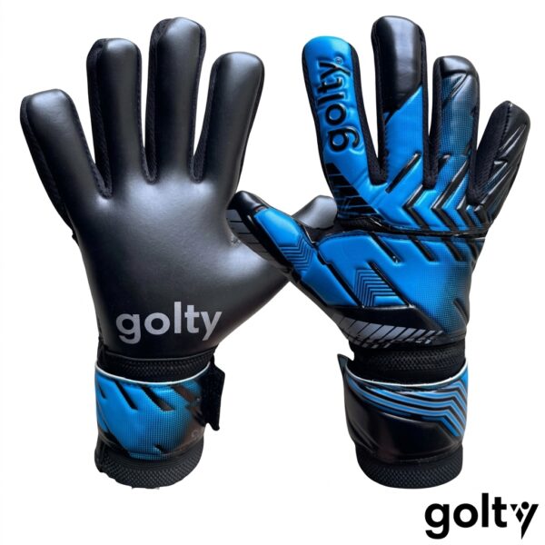 Golty Guantes de Arquero Pro Fingers Ferulas Negro Azul Niño