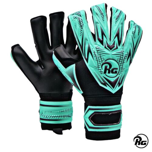RG 26-27 SAMURAI FUSION TURQUEZA NGRO Rg Guantes de Arquero Samurai Fusion 26-27 con Ferulas Extraibles Turqueza Negro Niño