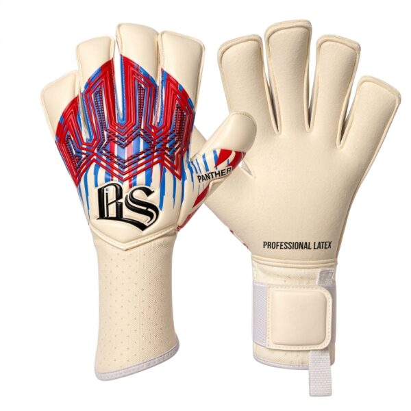 Bambino Guantes de Arquero Panther 26-27 Blanco Rojo Azul
